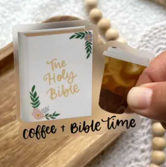 Coffee & Bible Sticker