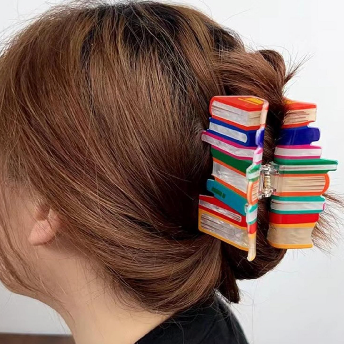 Book Stack Claw Clip